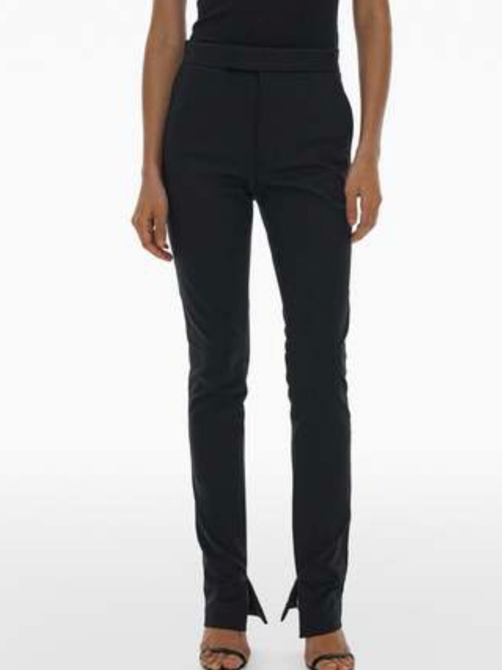 Helmut Lang Slit Legging Pants Black Size 2
